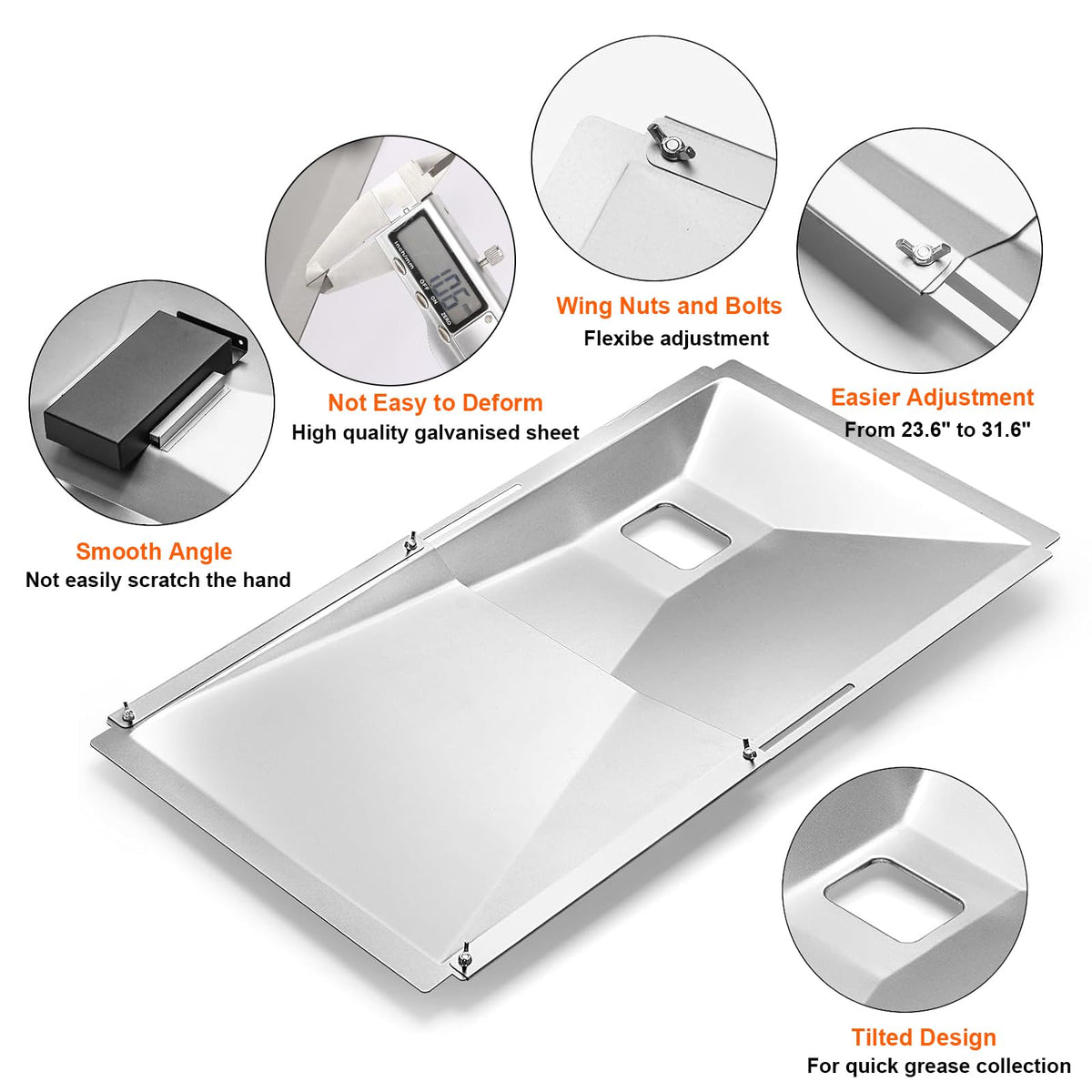 Adjustable Grease Tray for Gas Grills G400598