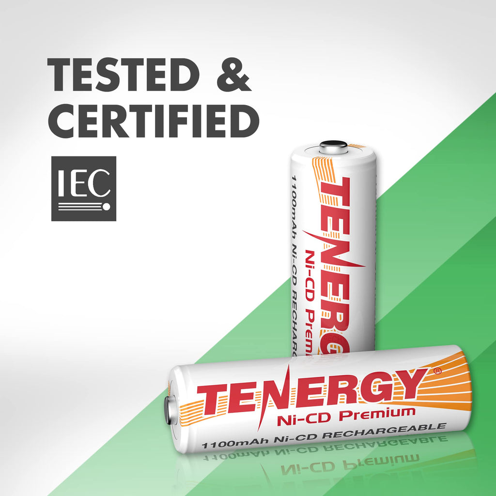 AA NiCd Rechargeable Batteries 1100mAh 1.2V 12 Count A36748