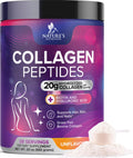 Collagen Peptides Powder 20g Hydrolyzed Bovine Protein Hyaluronic Acid Biotin Unflavored 28 Servings Q6069