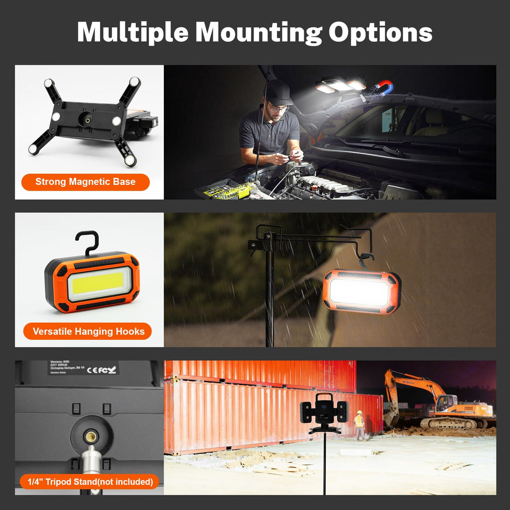 5000LM Rechargeable Magnetic Work Light X672