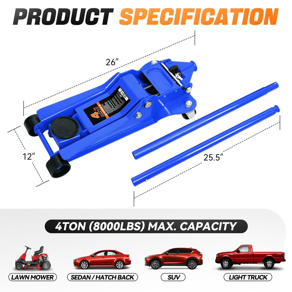 4 Ton Low Profile Floor Jack N955