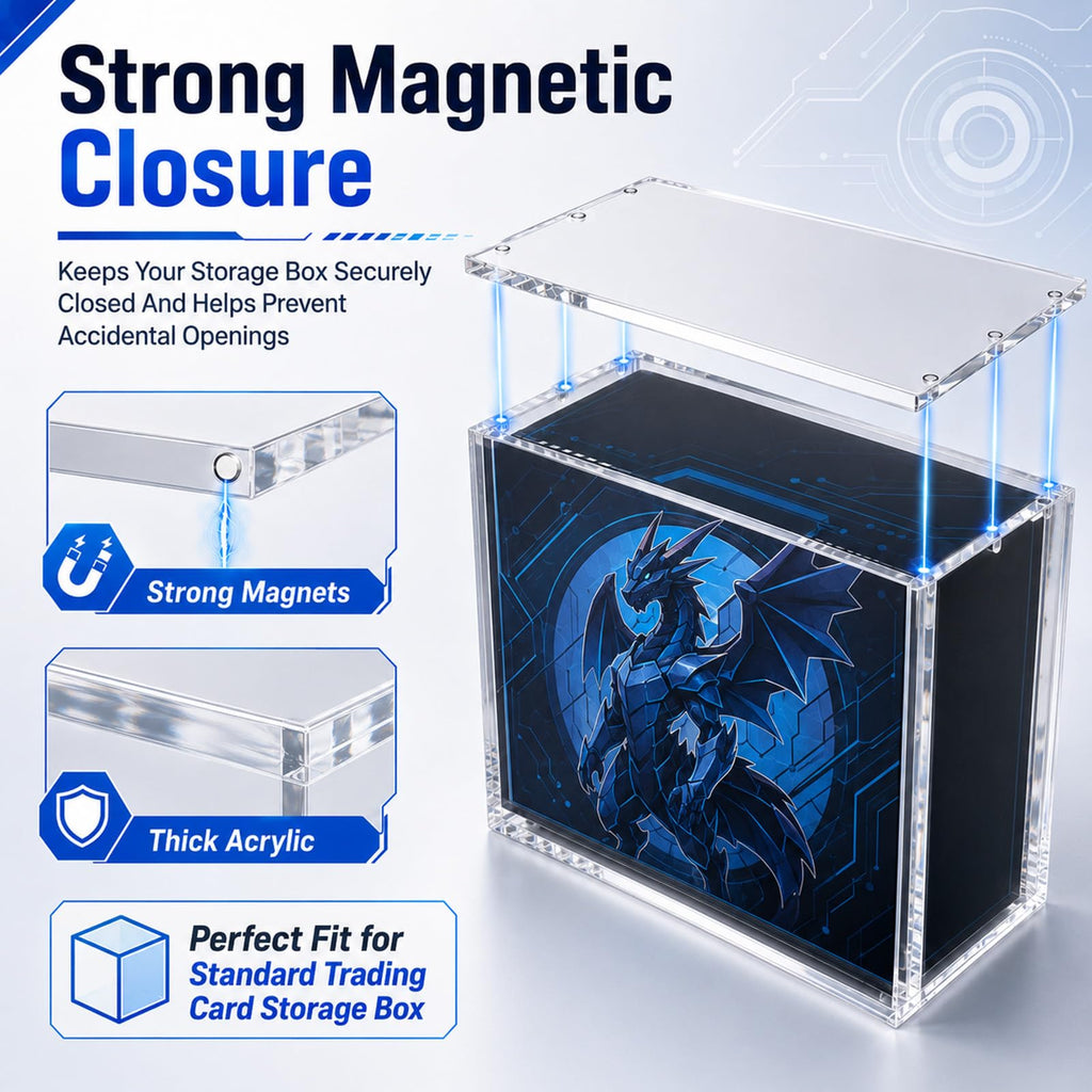 2 Pack Clear Acrylic Display Box with Magnetic Lid S23874