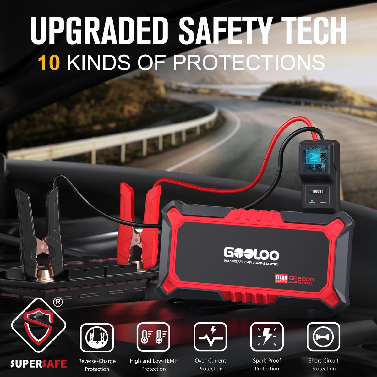 12V 2000A Portable Jump Starter L729919