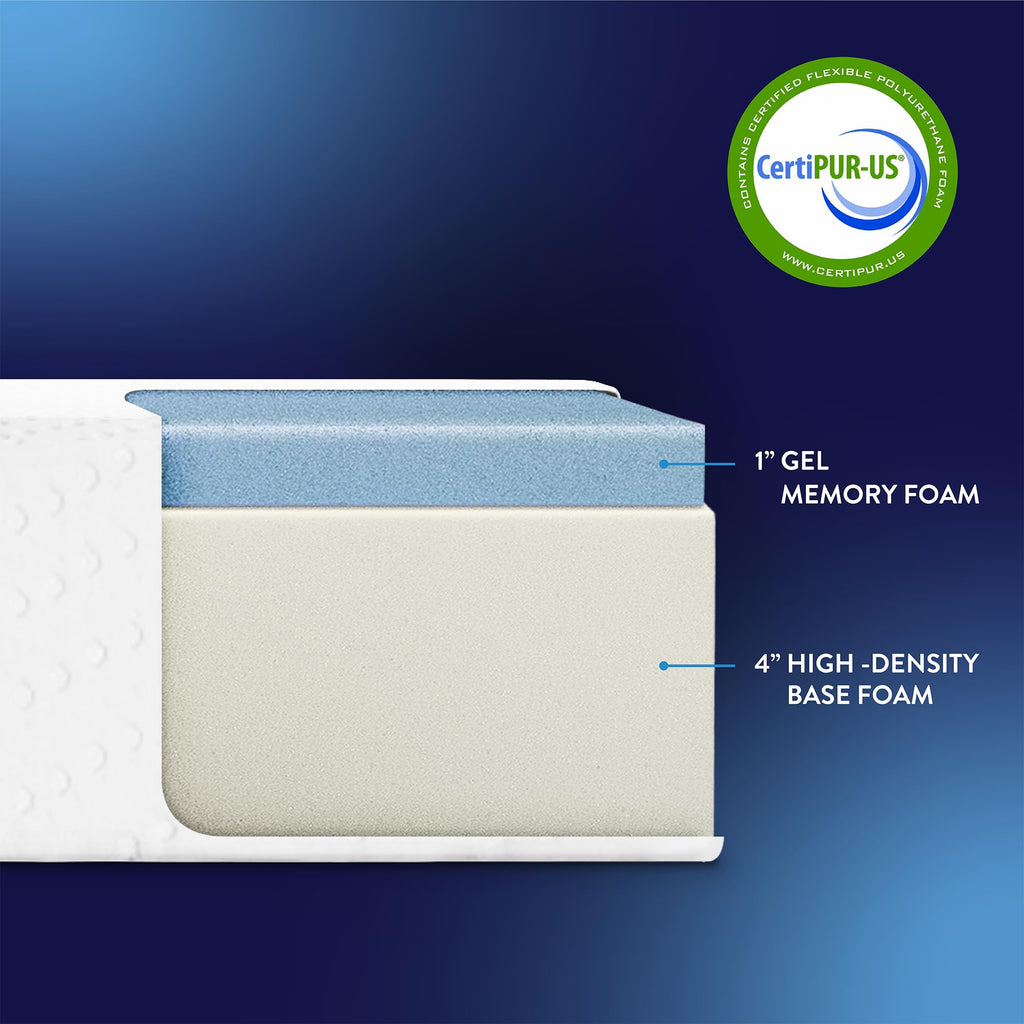 5 Inch Twin Cooling Gel Memory Foam Mattress T79687
