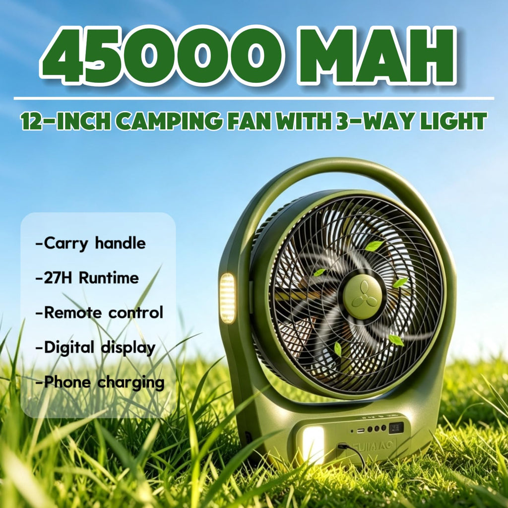 45000mAh Battery Operated Camping Fan H801321