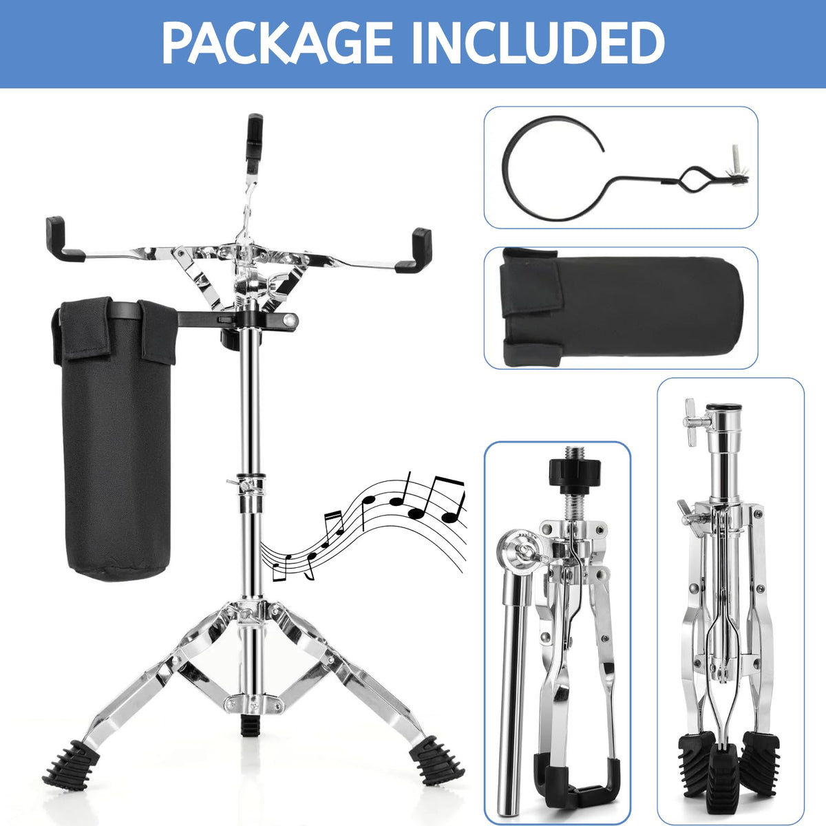 Double Braced Tripod Snare Drum Stand J12697