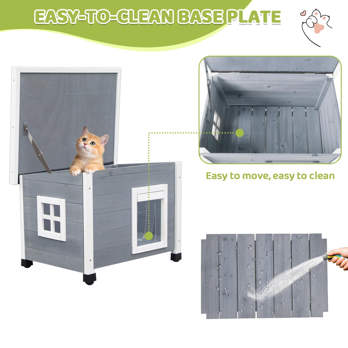 Wooden Pet House with Window X656