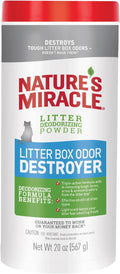 Unscented Cat Litter Box Deodorizer Powder 20 Ounces Pack of 6 A97024