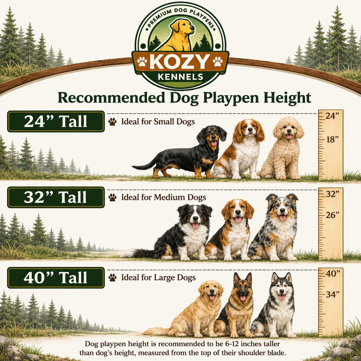 32 inch 16 Panels Heavy Duty Metal Dog Playpen with Gate N30673