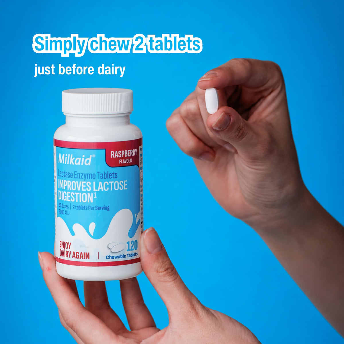 Chewable Lactase Enzyme Tablets 4 x 120 Z8789