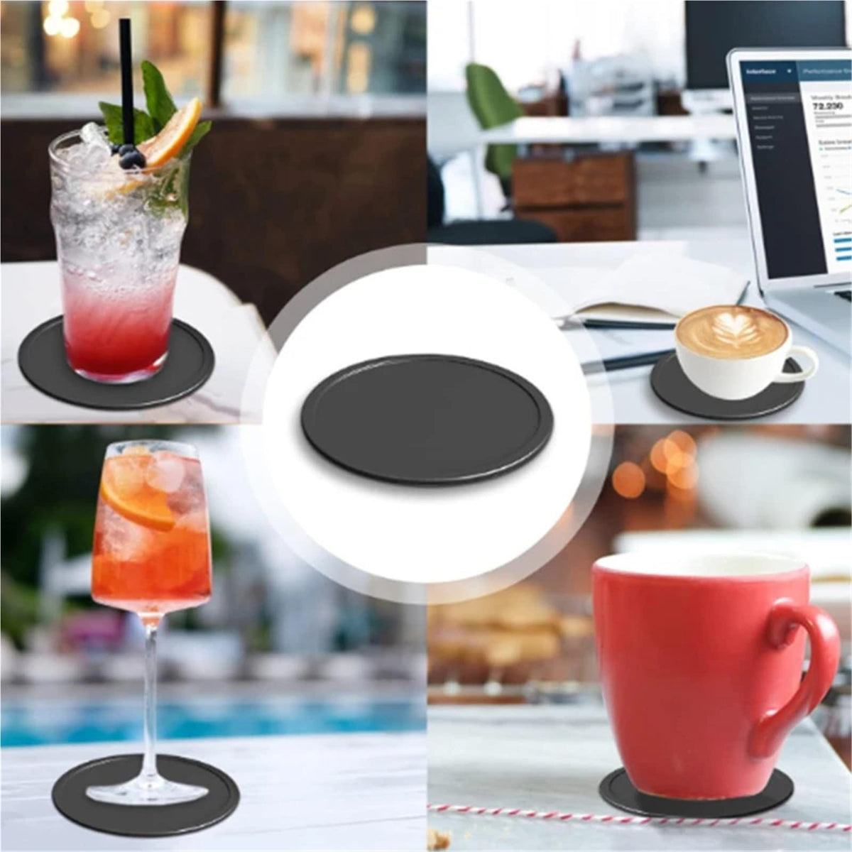36 Pc Silicone Coasters K507100