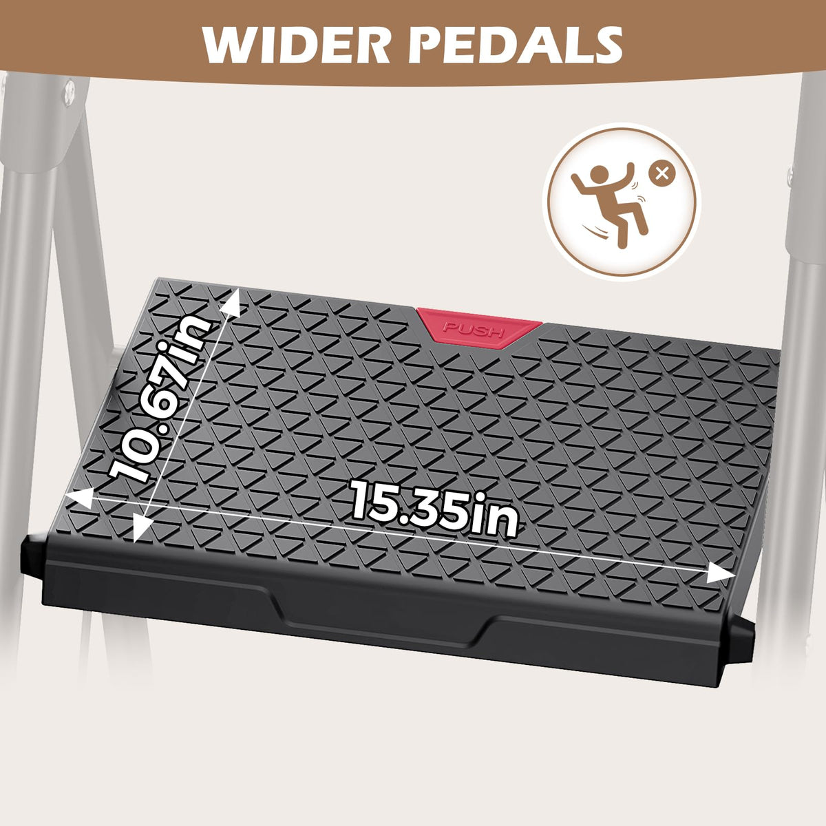 2-Step Folding Steel Step Stool with Handrail G947