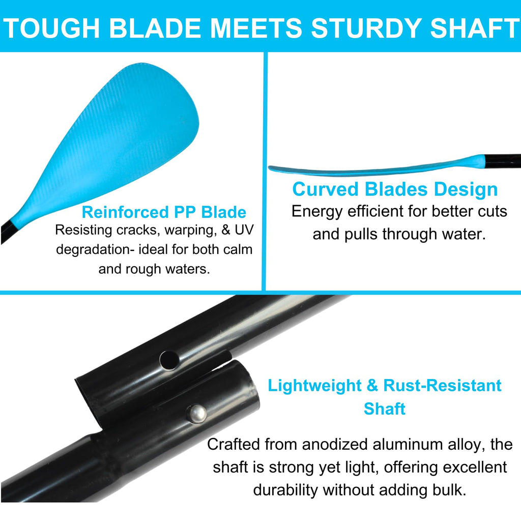 Adjustable 4-Piece Dual Blade Aluminum Paddle W42138