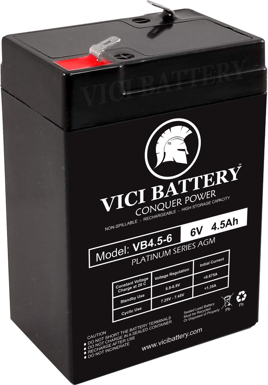 6V 4.5 Amp Rechargeable Battery S94099