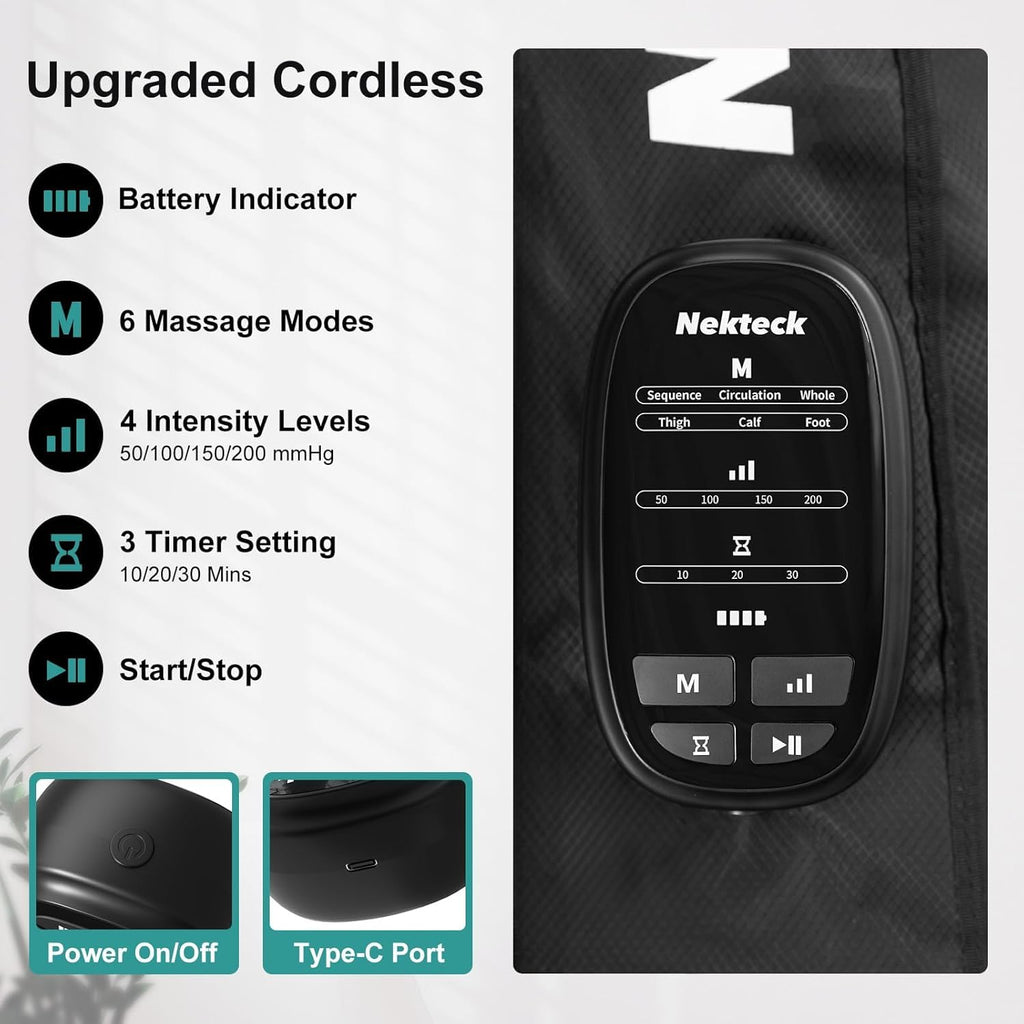 Cordless Leg Compression Massager 2-Pack T995