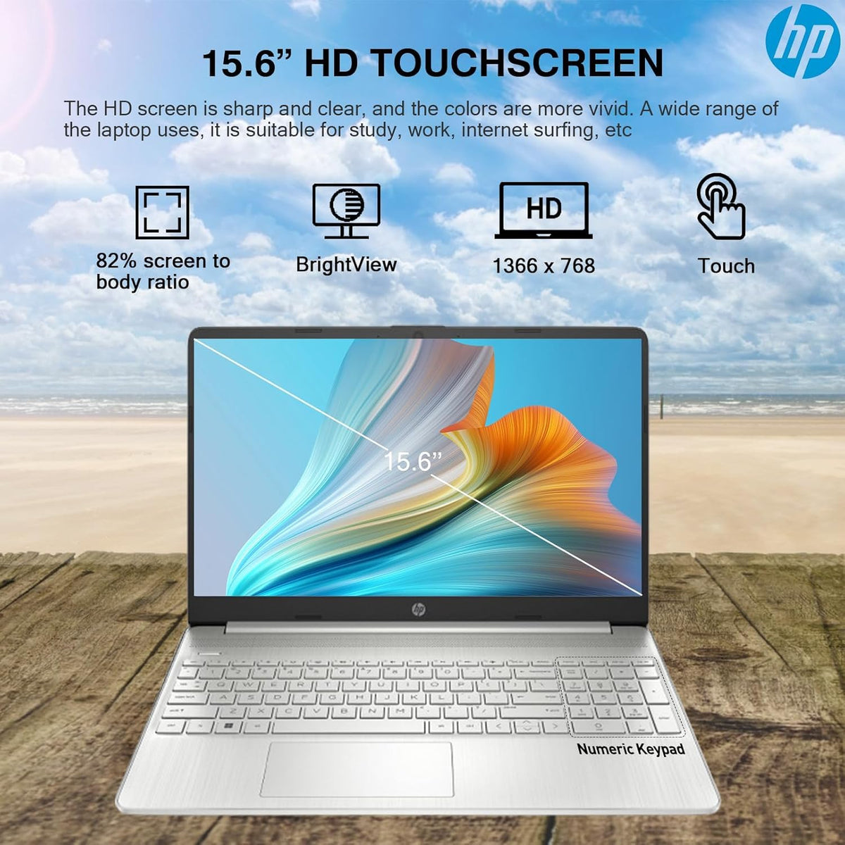 15.6" Touchscreen Laptop 16GB RAM 1.5TB Storage Intel i3 Win 11 Pro B33670