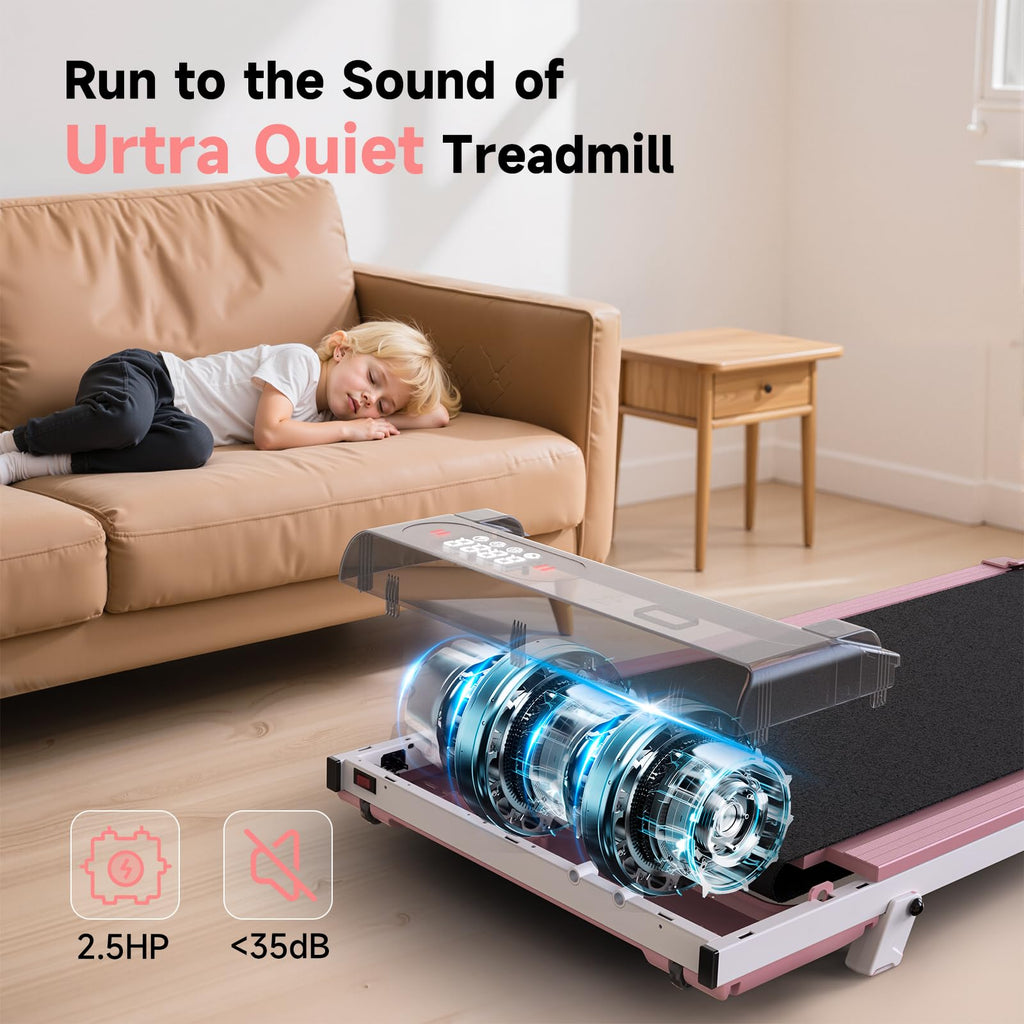 Incline Walking Pad with 8% Incline & 2.5HP P125693
