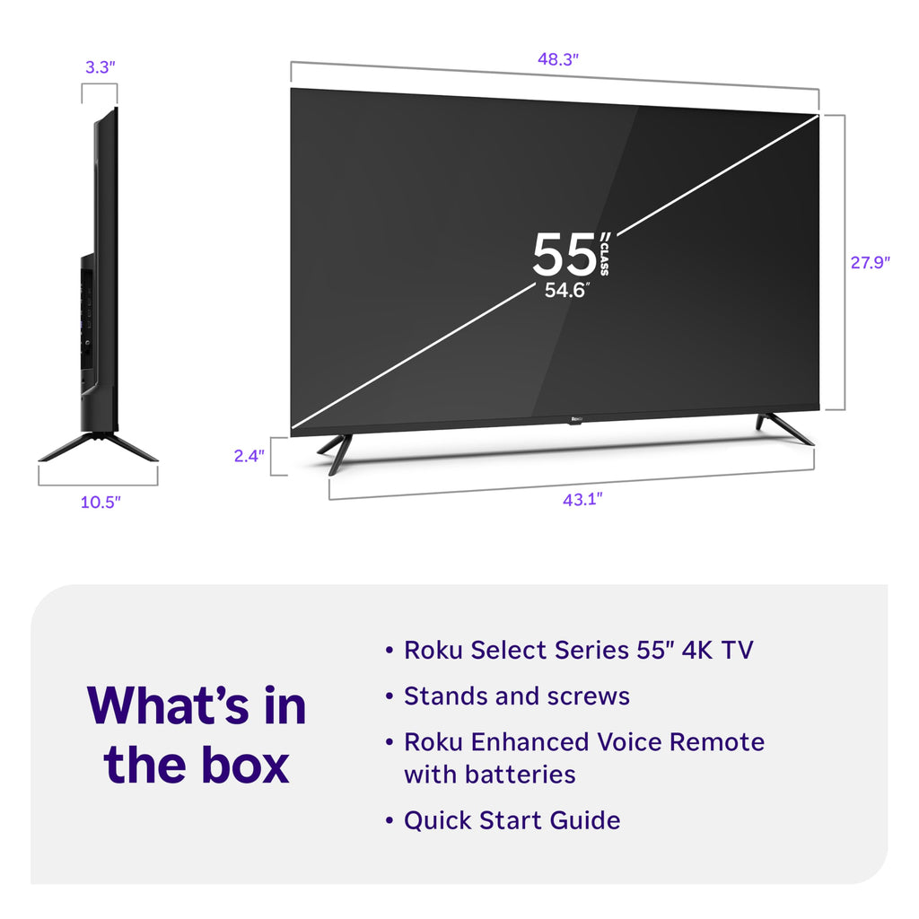 55-Inch 4K HDR LED Smart TV I415796