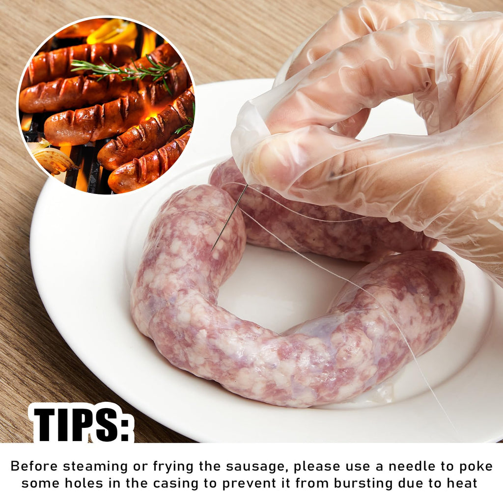 2 Pack Manual Sausage Stuffer Kit with 6 Stuffing Tubes B668110