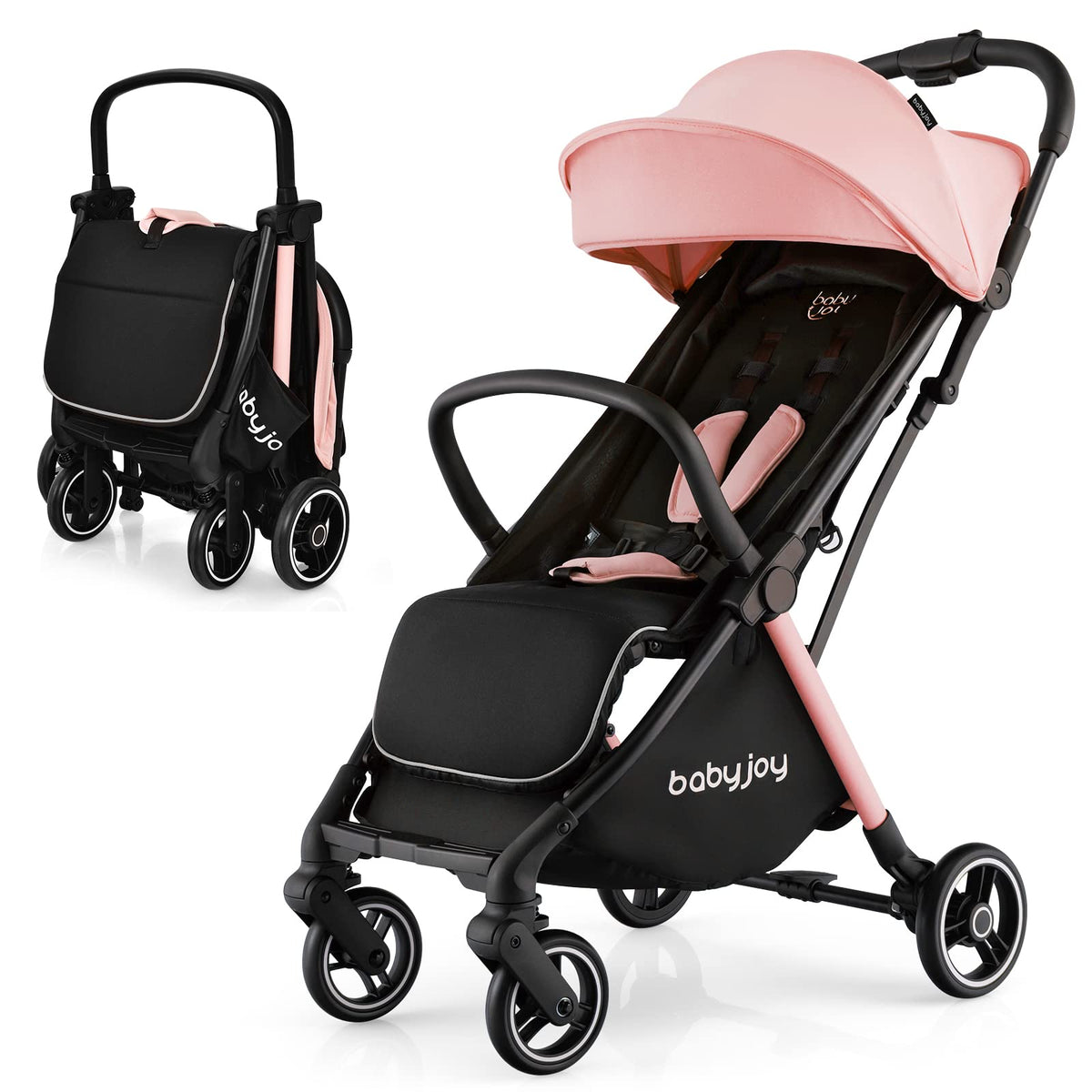Lightweight Compact Baby Stroller with Canopy and Storage Basket N747529