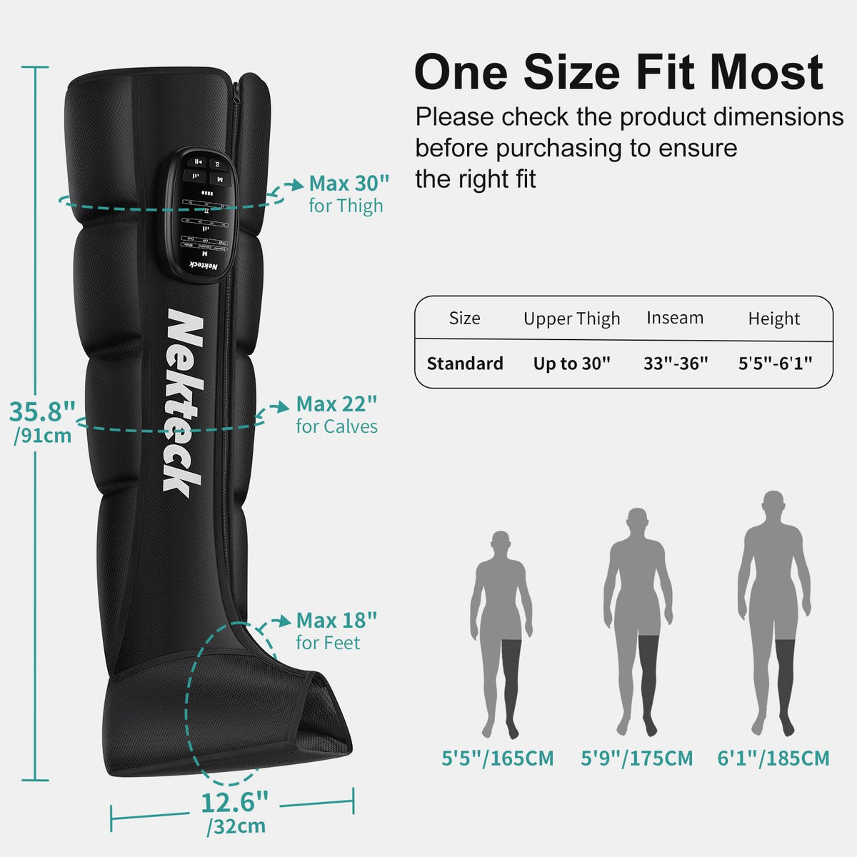 Cordless Leg Compression Massager 2-Pack T995