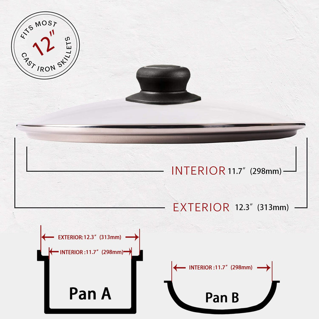12 Inch Tempered Glass Pan Lid R608353