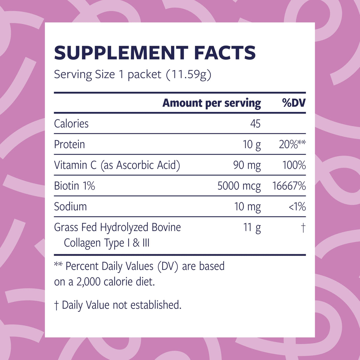 Hydrolyzed Collagen Peptides Powder Packets 20 Servings L749821