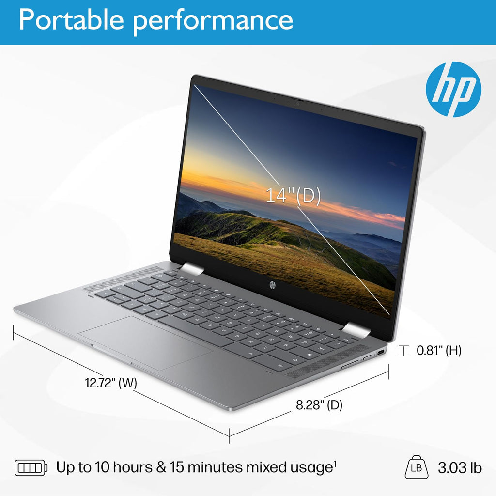 14" 2 in 1 Touchscreen Chromebook Laptop G154