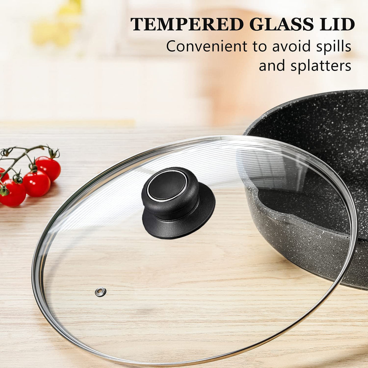 12 Inch Tempered Glass Pan Lid R608353