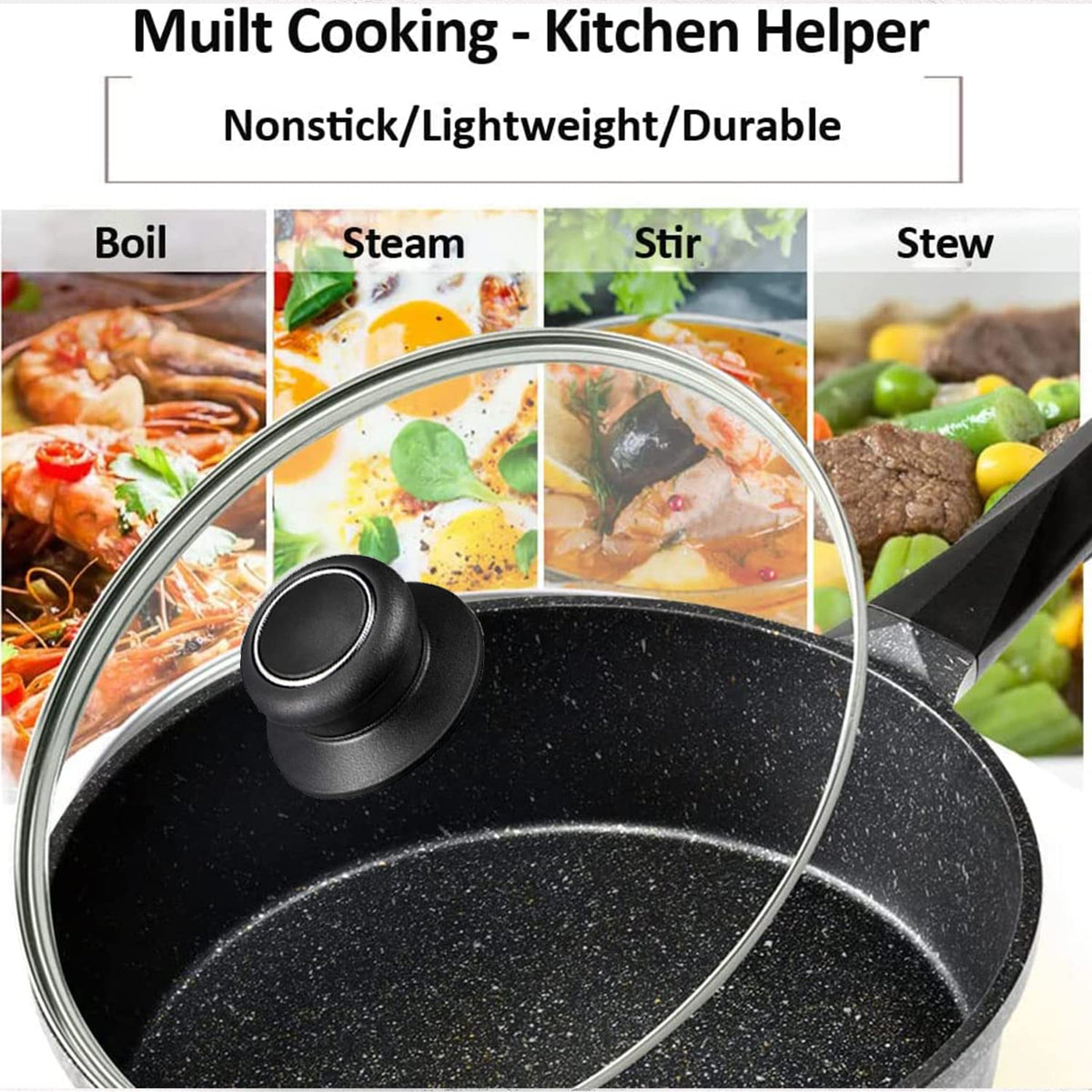 12 Inch Tempered Glass Pan Lid R608353