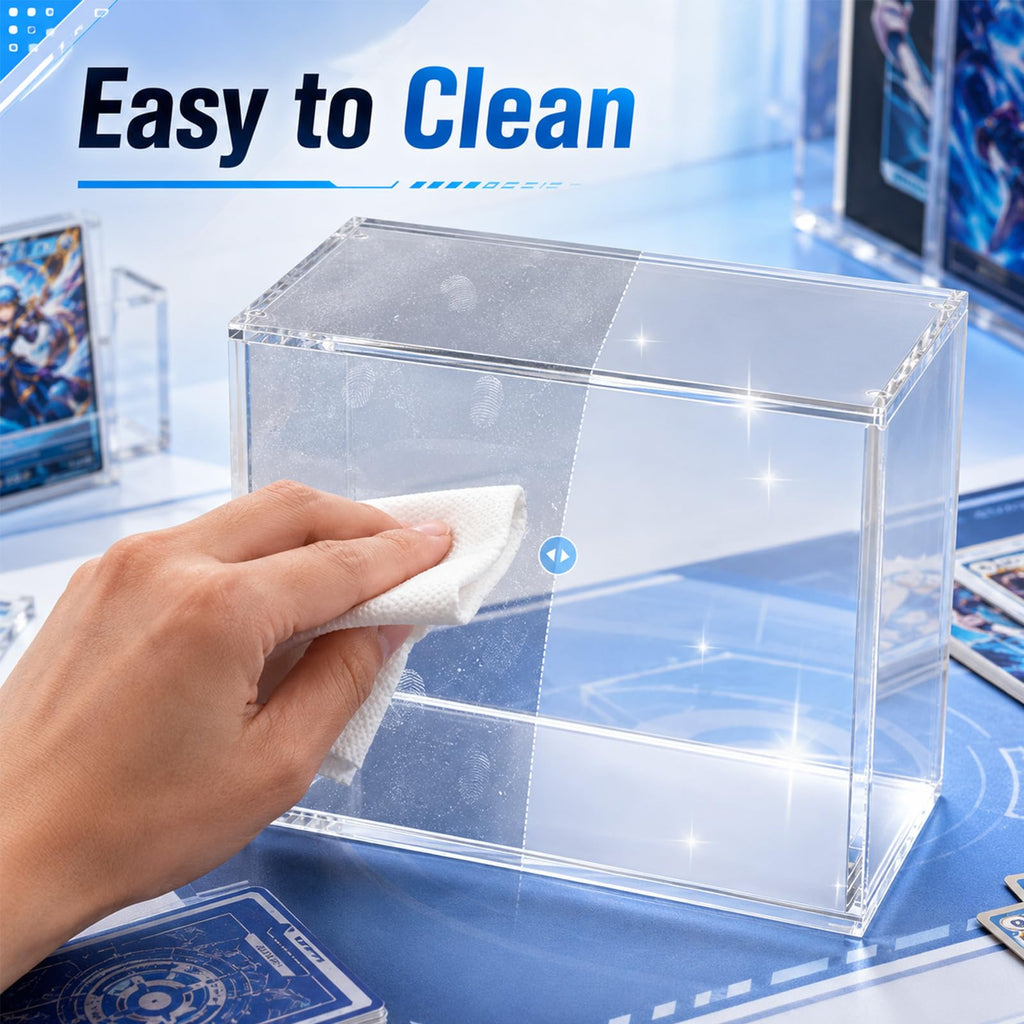 2 Pack Clear Acrylic Display Box with Magnetic Lid S23874