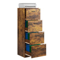 4 Drawer Wood File Cabinet H82040