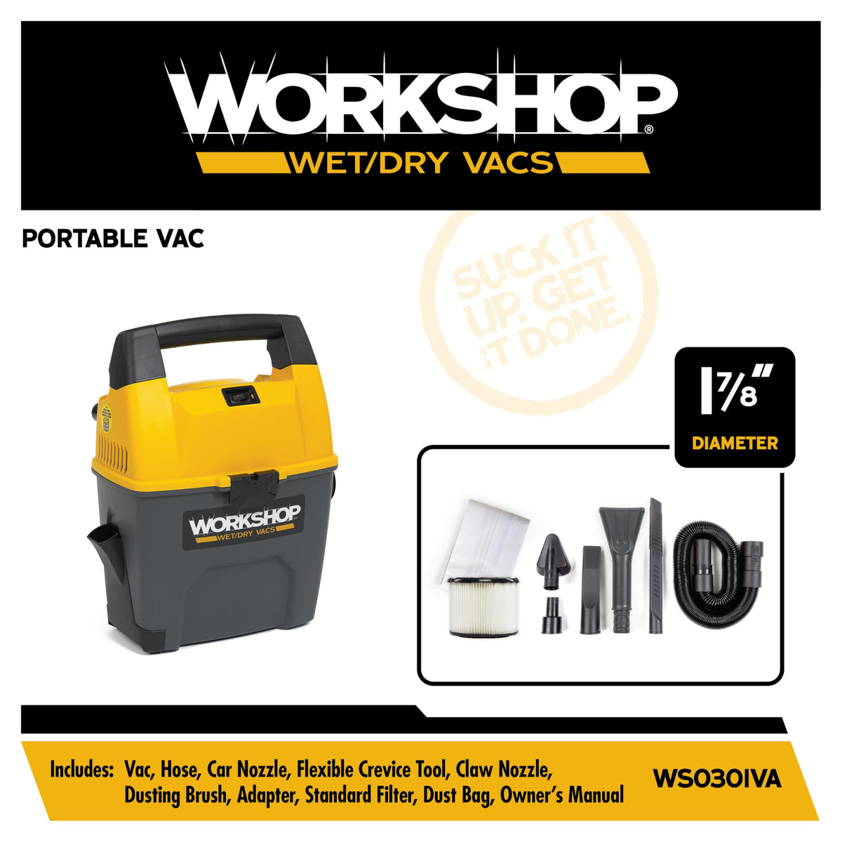 3-Gallon Wet Dry Vacuum Cleaner B32929