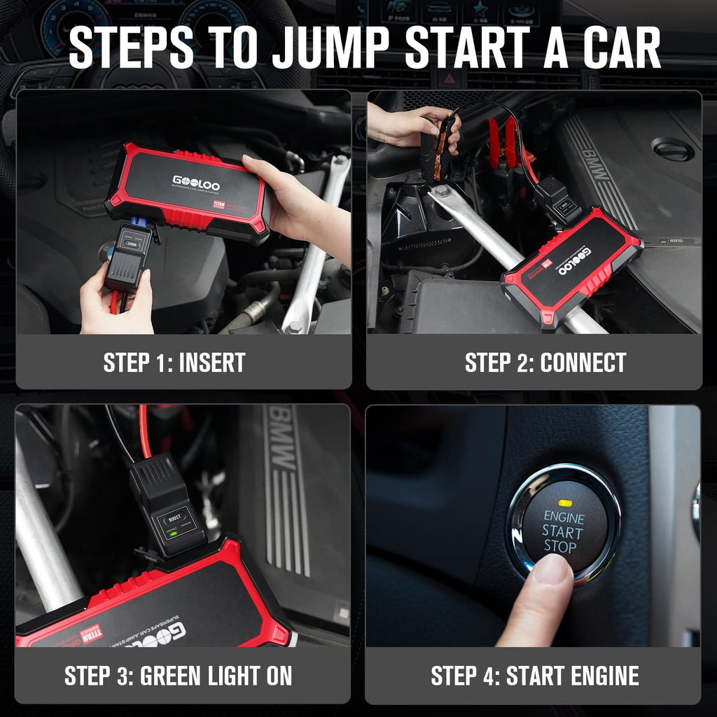 12V 2000A Portable Jump Starter L729919