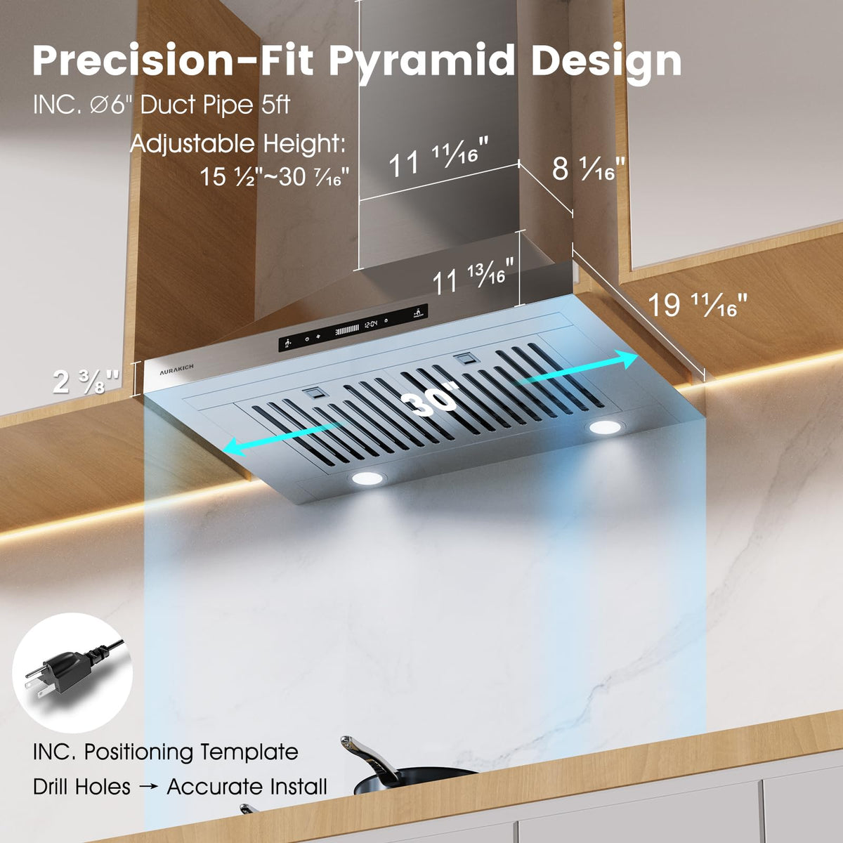30-inch Wall Mount Range Hood Z8124