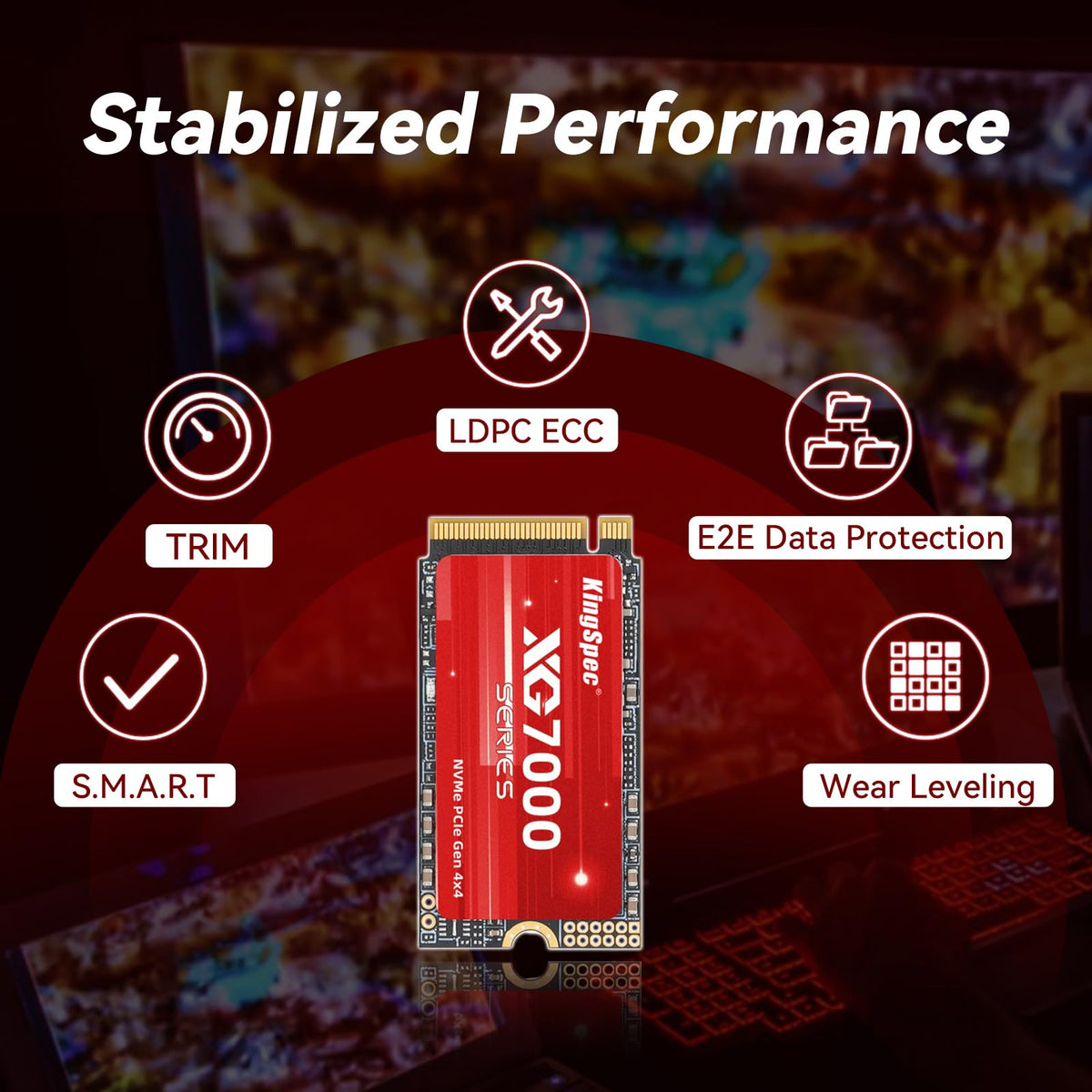 2TB M.2 2242 PCIe 4.0 NVMe SSD X1105