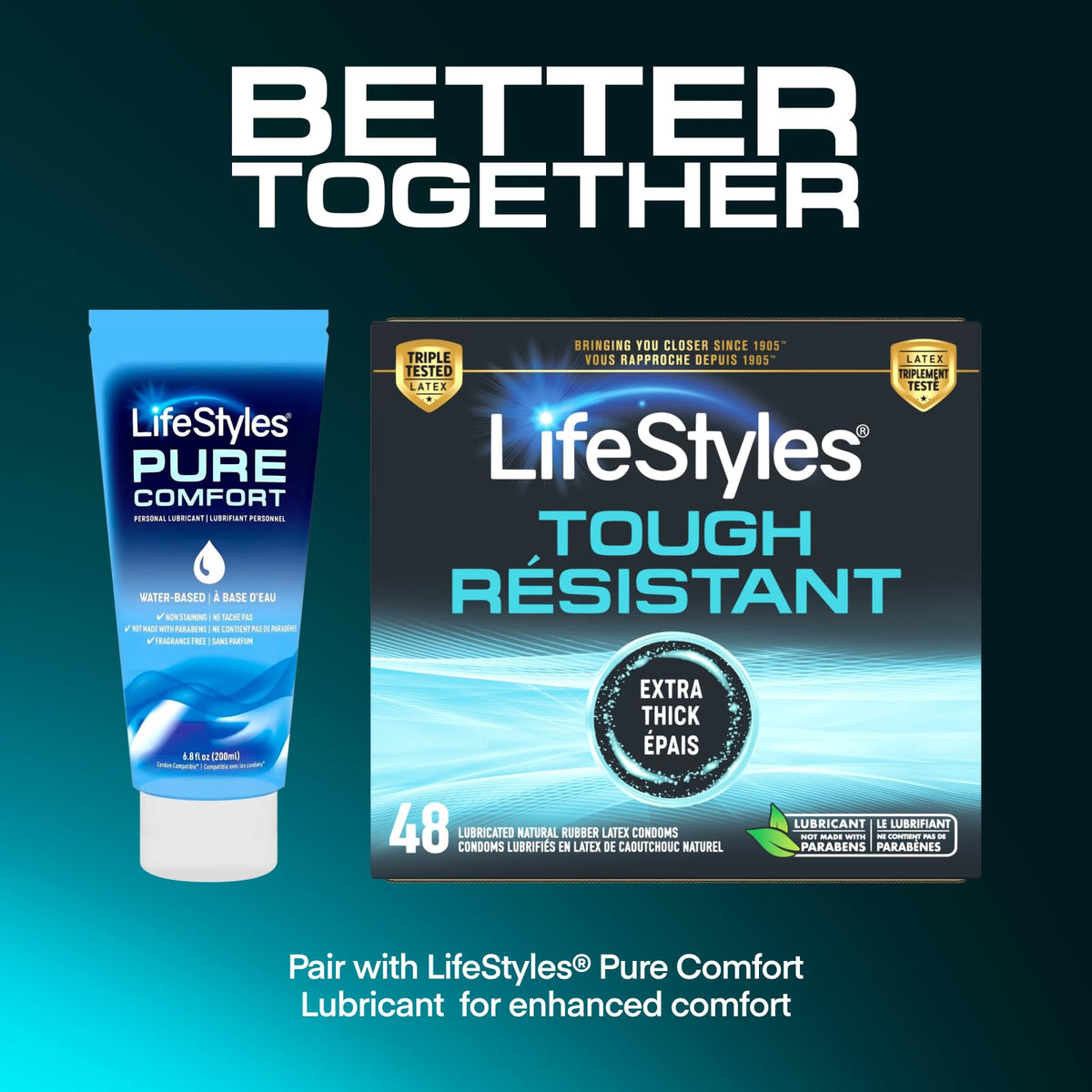 Natural Rubber Lubricated Condoms 48 Count N7952