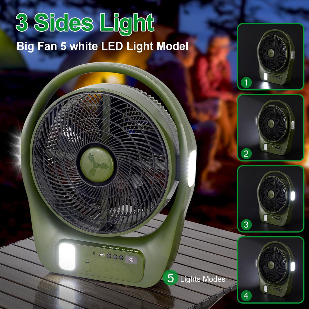 45000mAh Battery Operated Camping Fan H801321