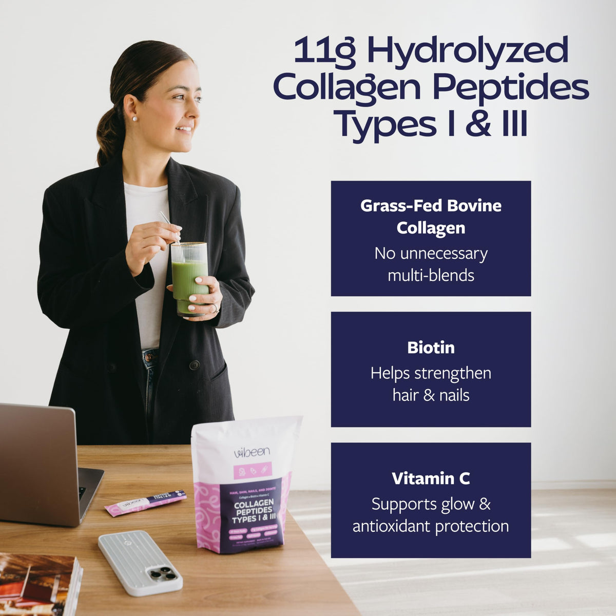 Hydrolyzed Collagen Peptides Powder Packets 20 Servings L749821