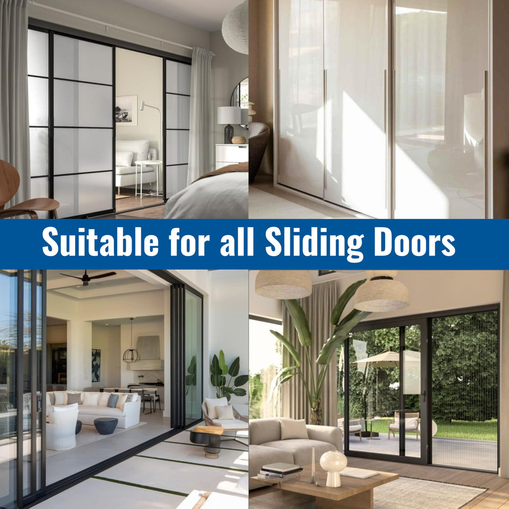 White Vinyl Sliding Screen Door Track F8470
