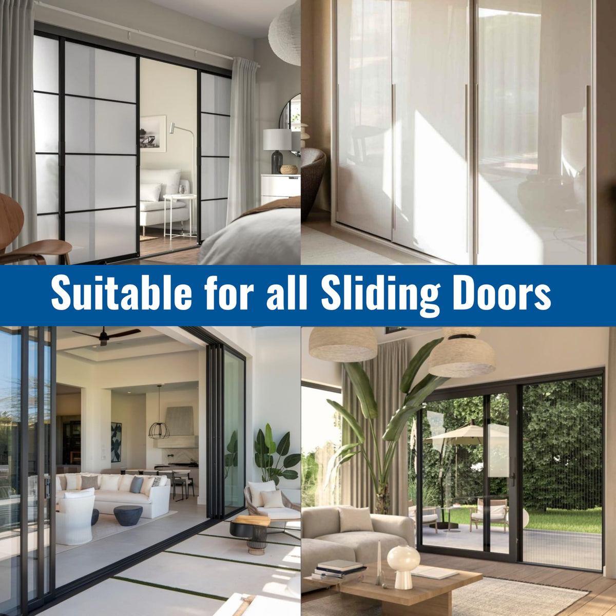 White Vinyl Sliding Screen Door Track F8470