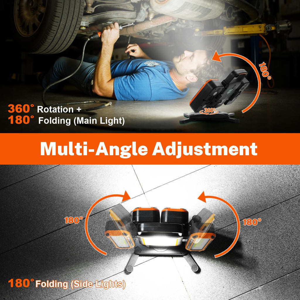 5000LM Rechargeable Magnetic Work Light X672