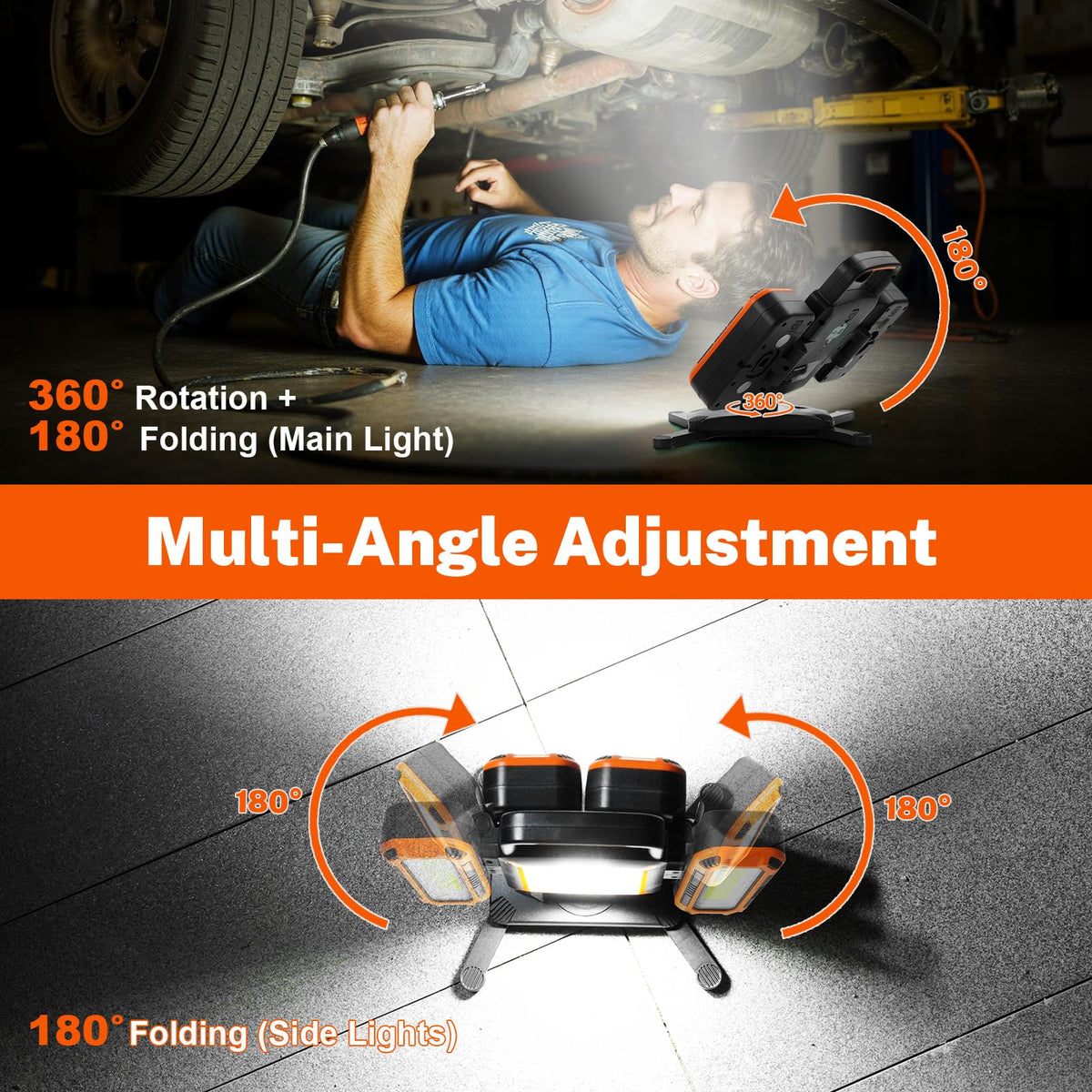 5000LM Rechargeable Magnetic Work Light X672
