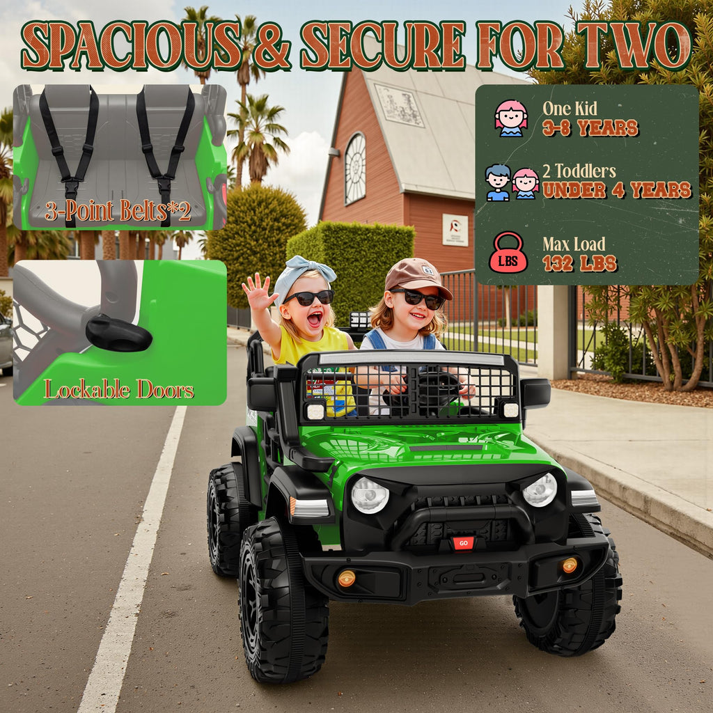 24V 2 Seater 4x4 Electric Ride on Truck O394