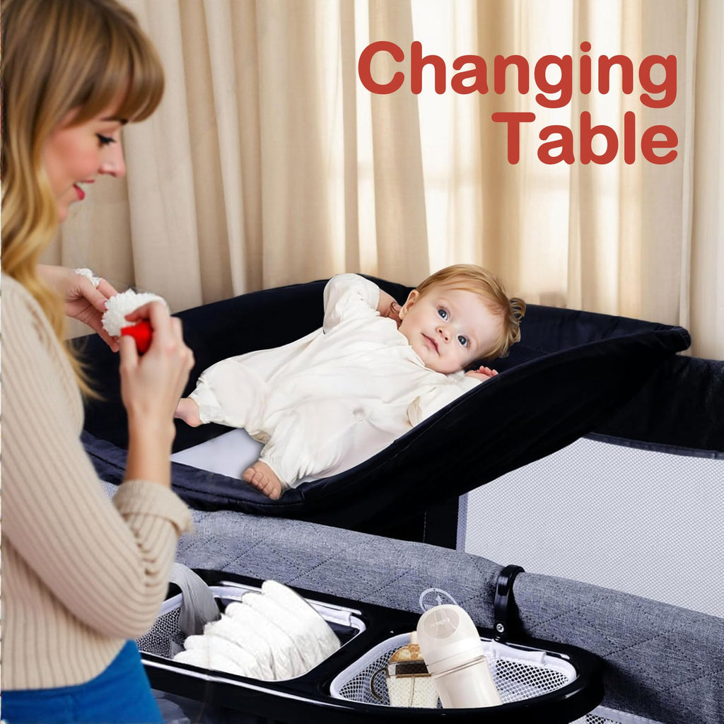 4 in 1 Portable Playard Baby Bassinet I725