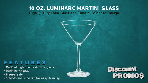 10 oz. Set of 10 Martini Glasses R646747