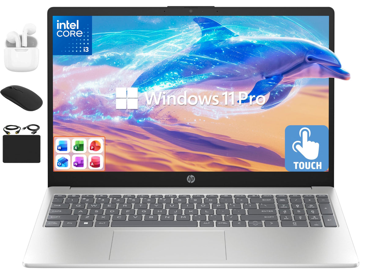 15.6" Touchscreen Laptop 16GB RAM 1.5TB Storage Intel i3 Win 11 Pro B33670