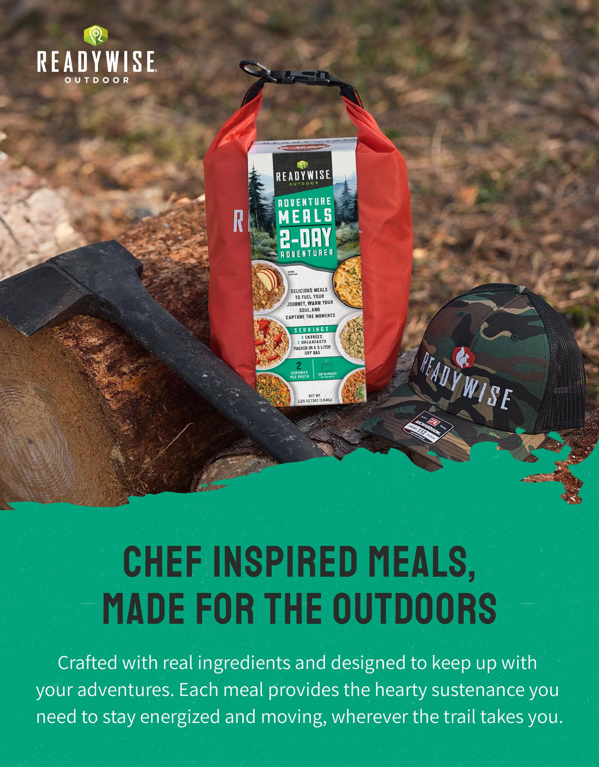 2 Day Camping Meal 12 Servings Freeze Dried Survival Food Kit U41808
