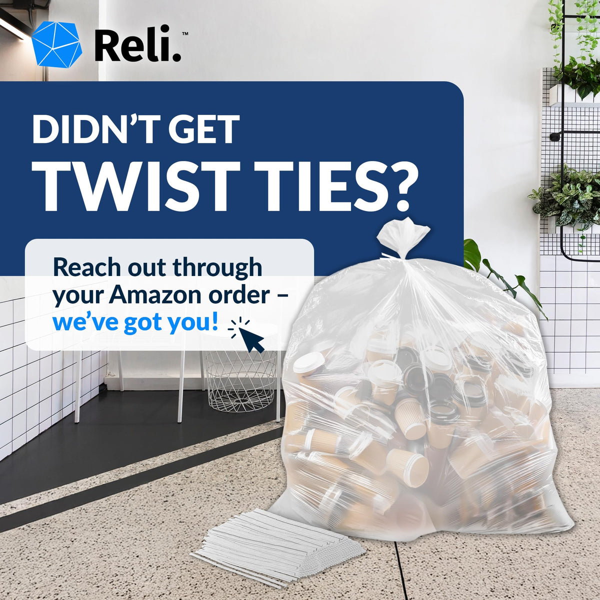 40-45 Gallon Heavy Duty Trash Bags W852