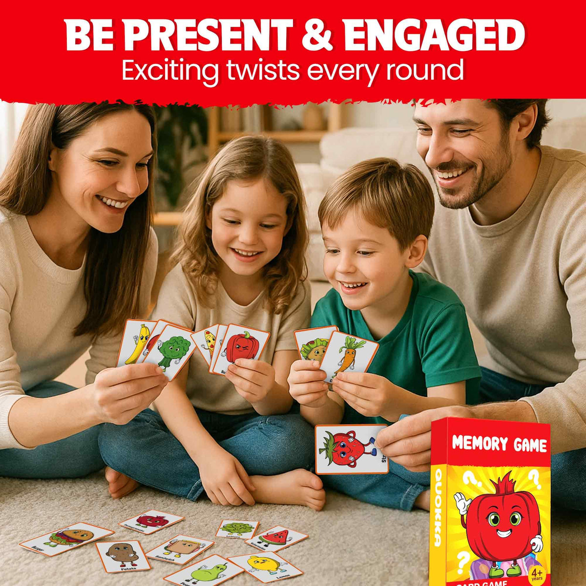 Kids Scavenger Hunt & Memory Matching Game S34278